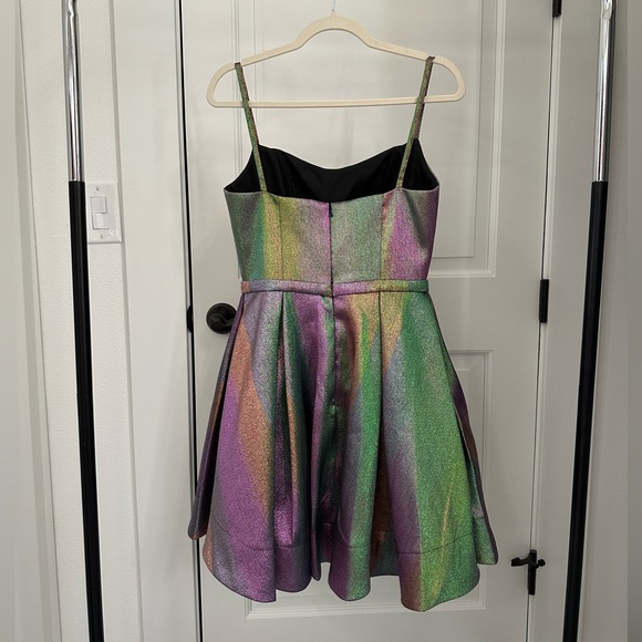 Ieena for Mac Duggal Rainbow Party Dress Size 4 - Picture 3 of 5